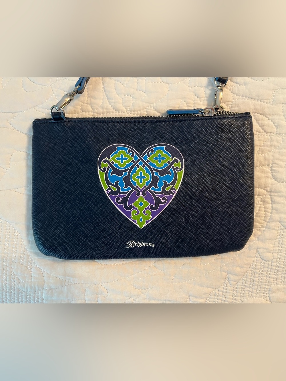 Brighton Summer Heat Navy Mini Bag Crossbody